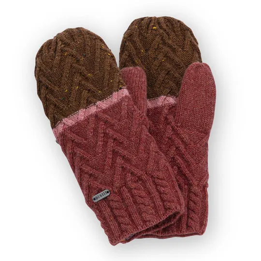 Pistil Estes Mitten in Brown & Grey