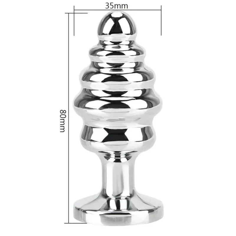 Plug Anal Diamant Spiral Vert