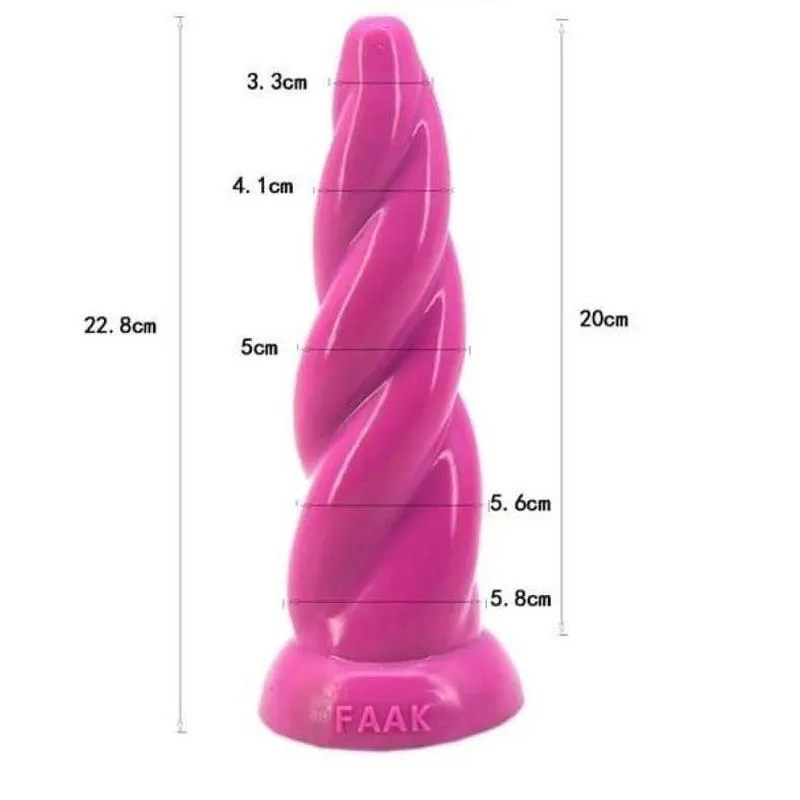 Plug Anal XL spiral gode beige