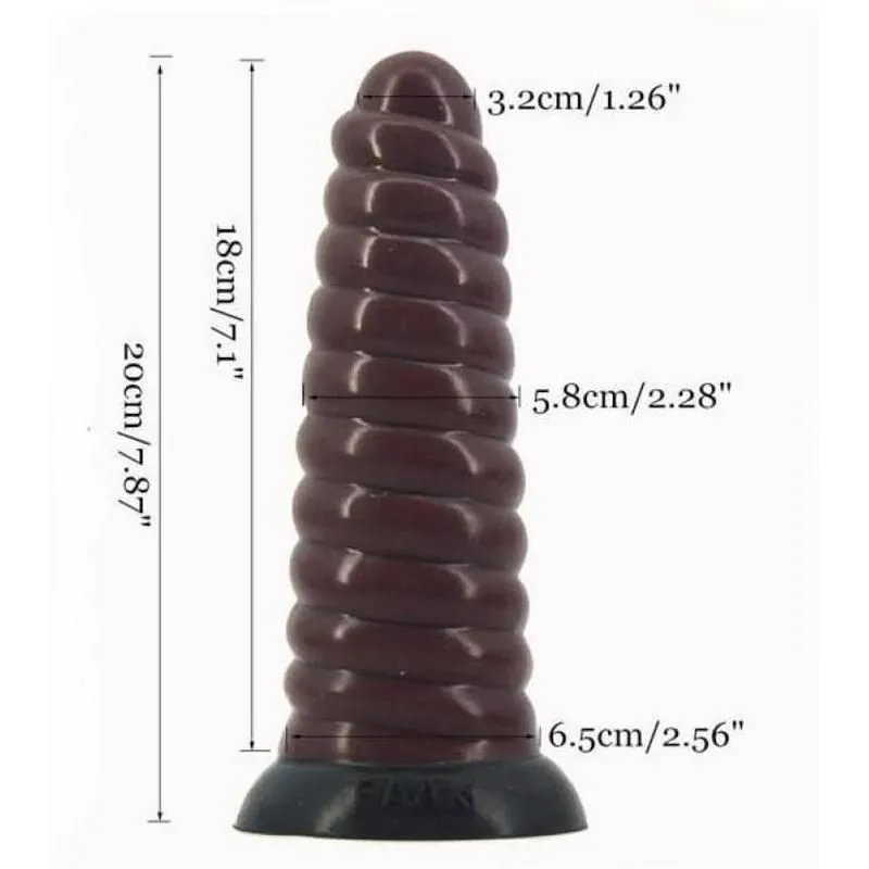 Plug Anal XL spiral hat Gold