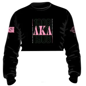 (PRE ORDER SHIP FEB 20) AKA  |  BLACK CHENILLE CROP - BLK