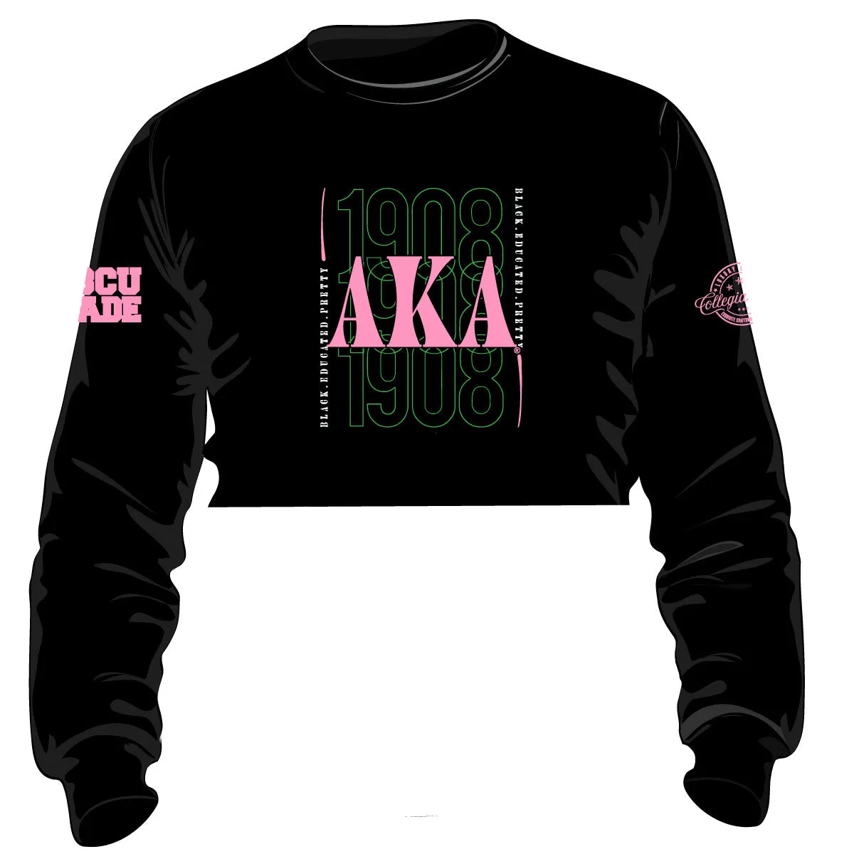 (PRE ORDER SHIP FEB 20) AKA  |  BLACK CHENILLE CROP - BLK
