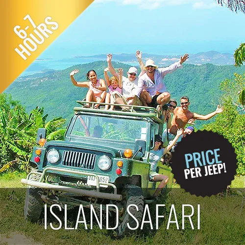 *Private Jeep Tour Koh Samui Jungle Safari Full Day Adventure