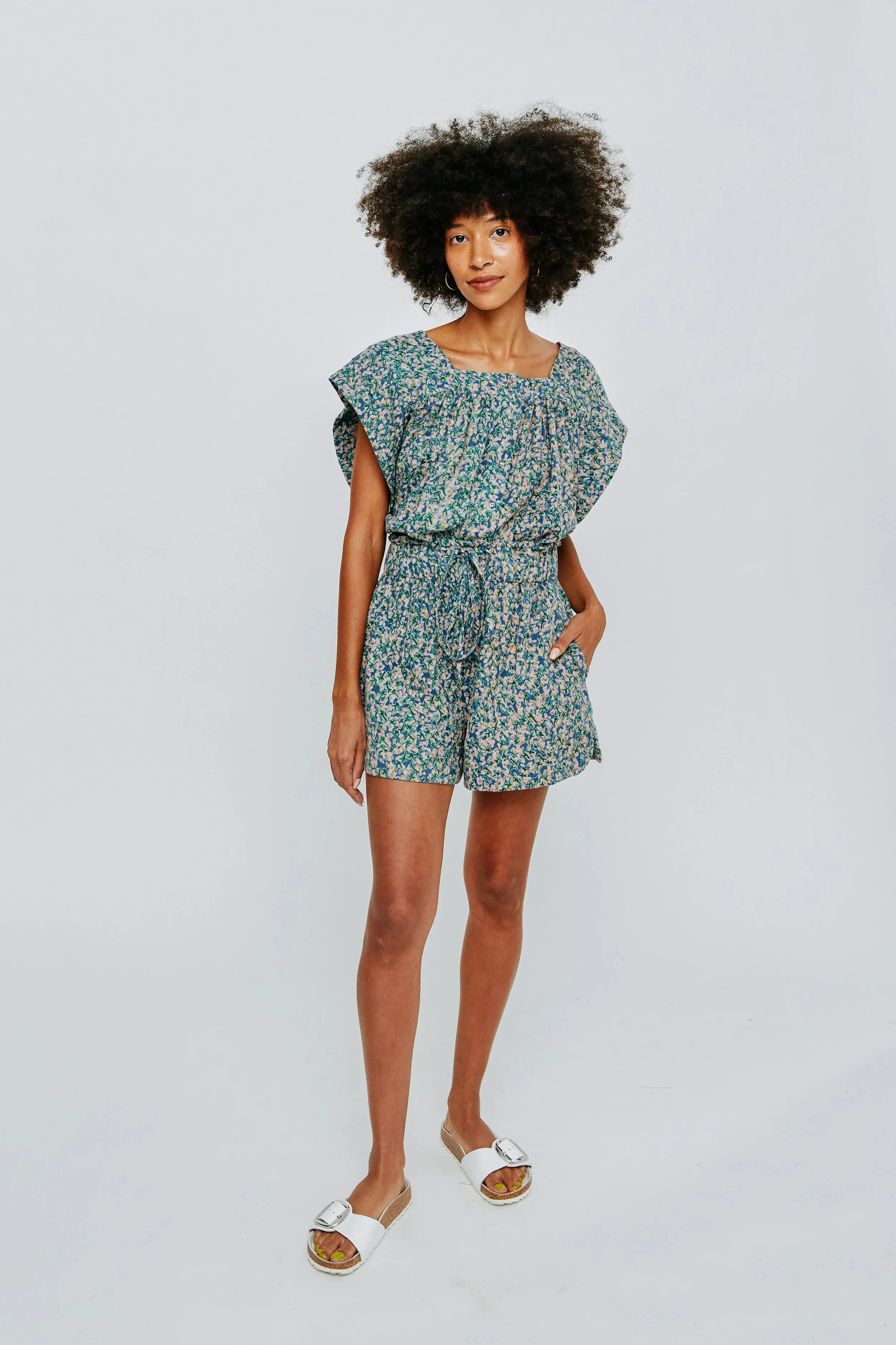 PUEBLO TOP IN BLUEBERRY