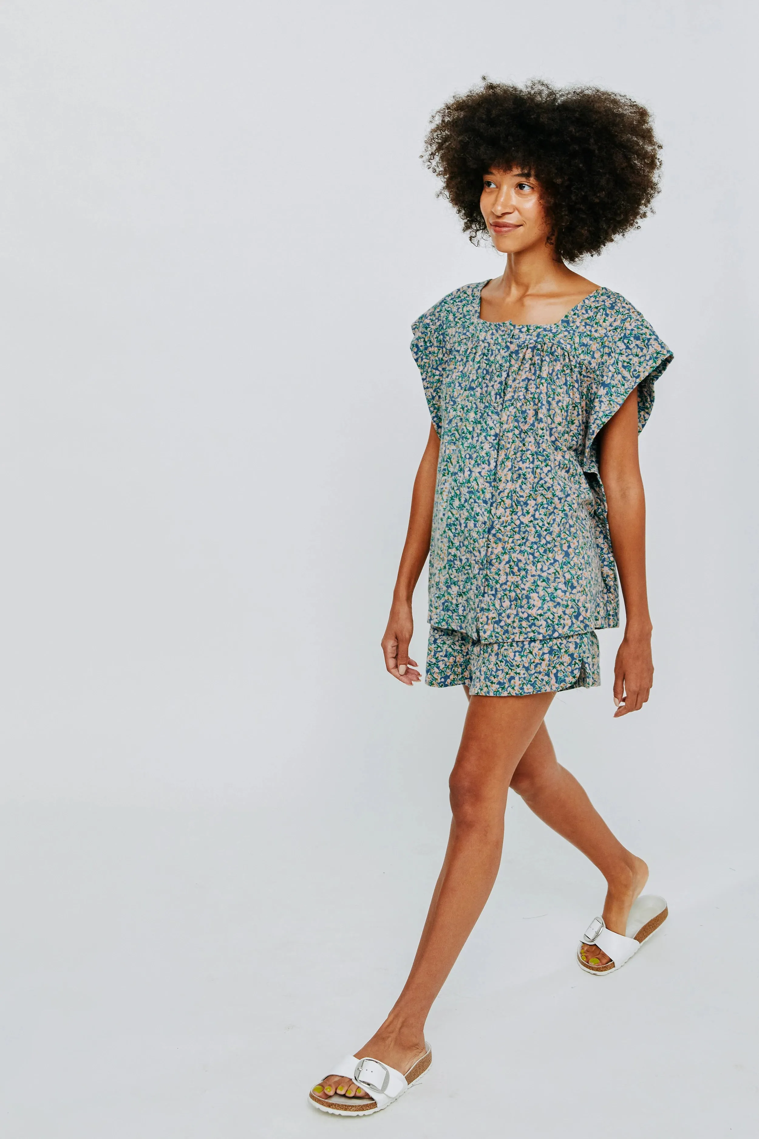 PUEBLO TOP IN BLUEBERRY