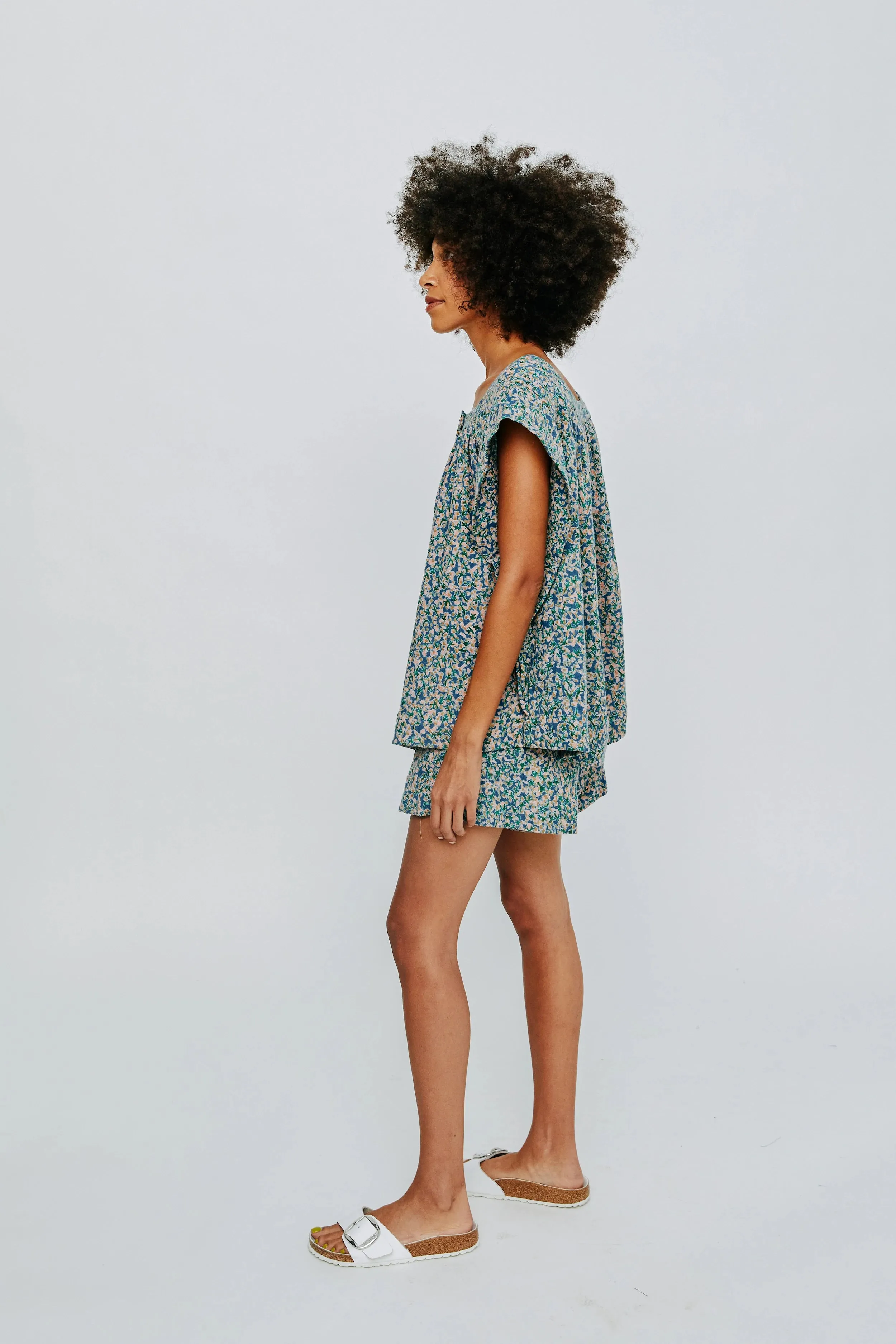 PUEBLO TOP IN BLUEBERRY