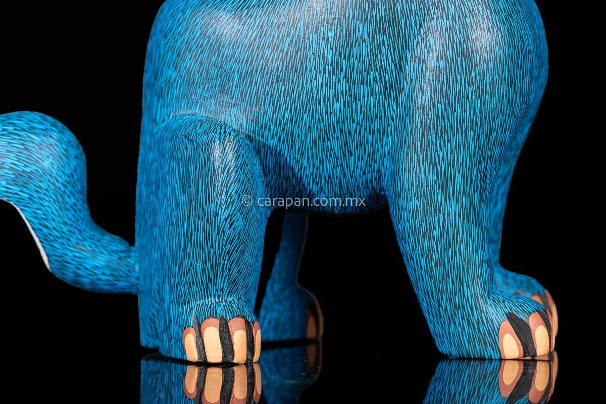 Rabbit Dog Fusion Mexican Wood Carving Alebrije