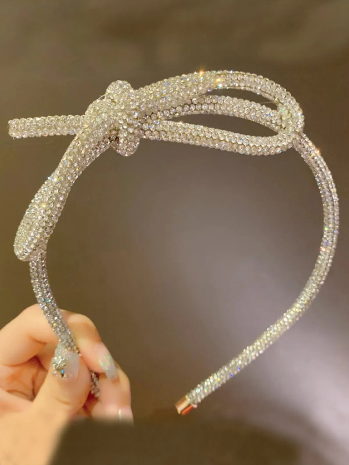Rainbow Bright Crystal Tie Knot Headband