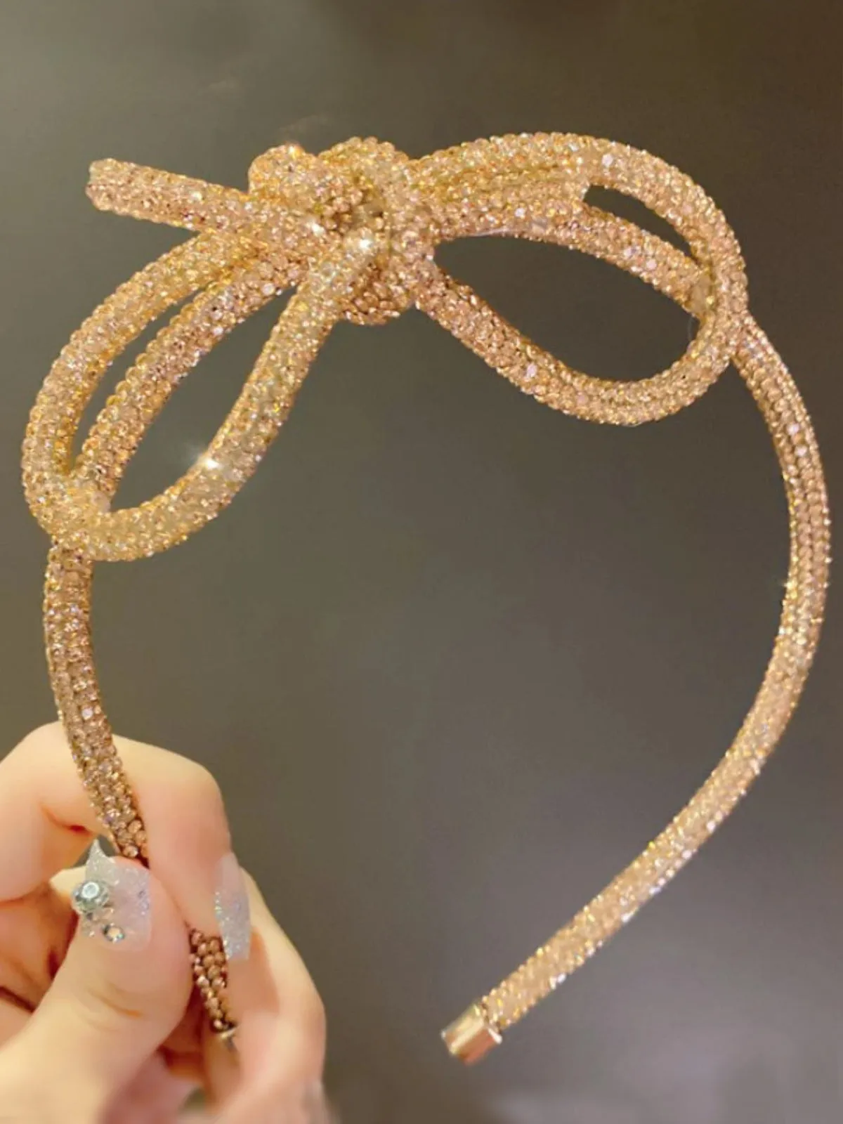 Rainbow Bright Crystal Tie Knot Headband
