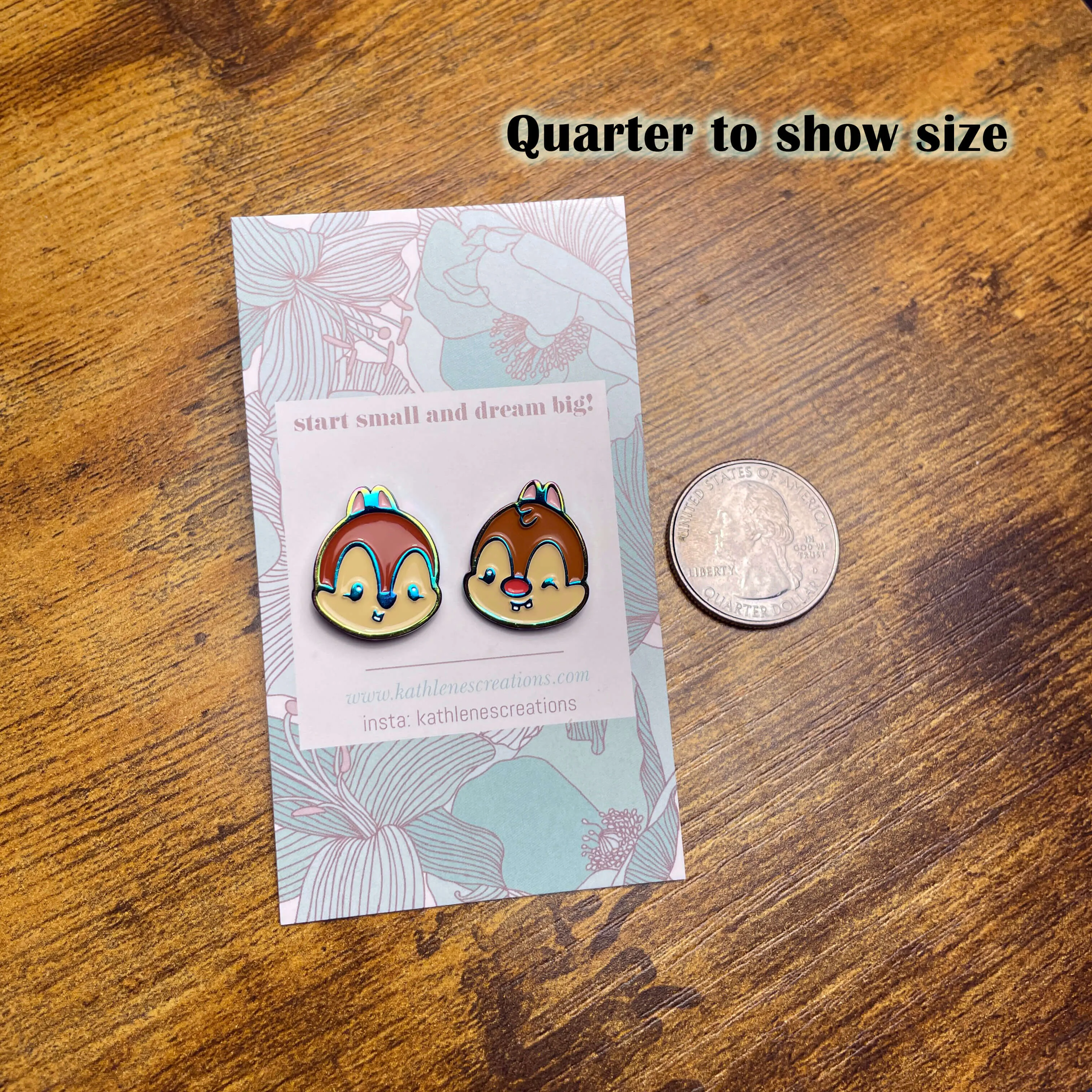 Rainbow Plated Mini Chip and Dale Pins
