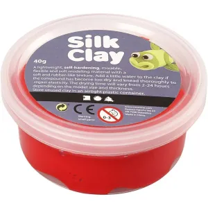 Red Colour Pliable Lightweight Modelling Compound With Plastic Tub 40 g