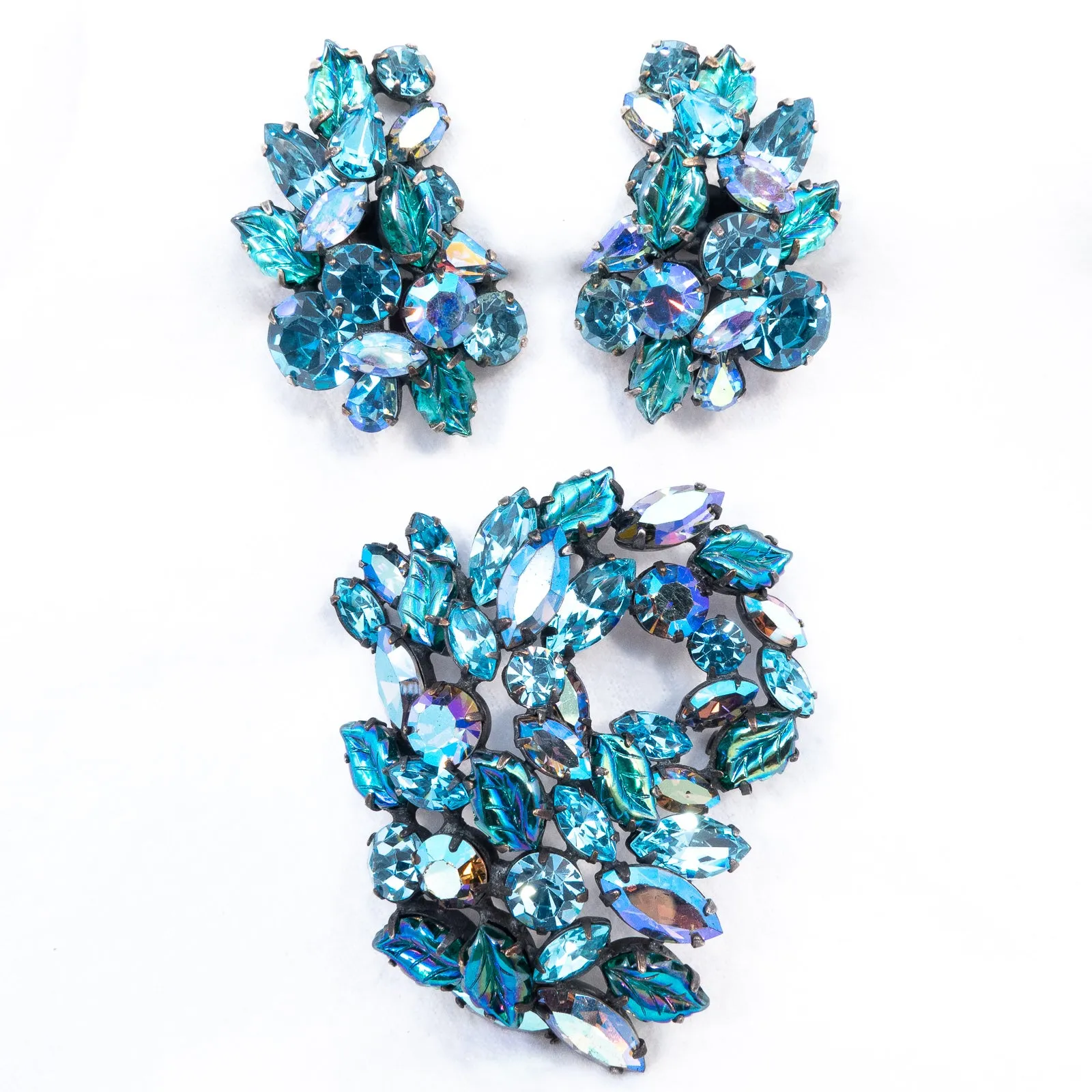Regency Brooch and Earrings Set