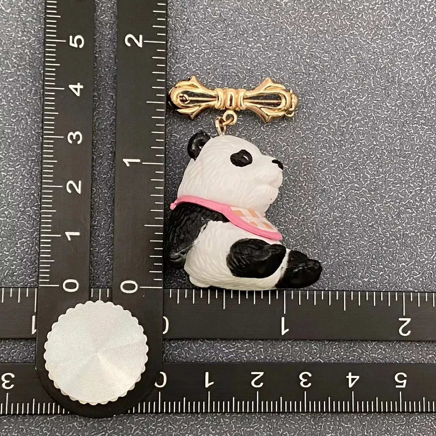 Resin Panda Brooch