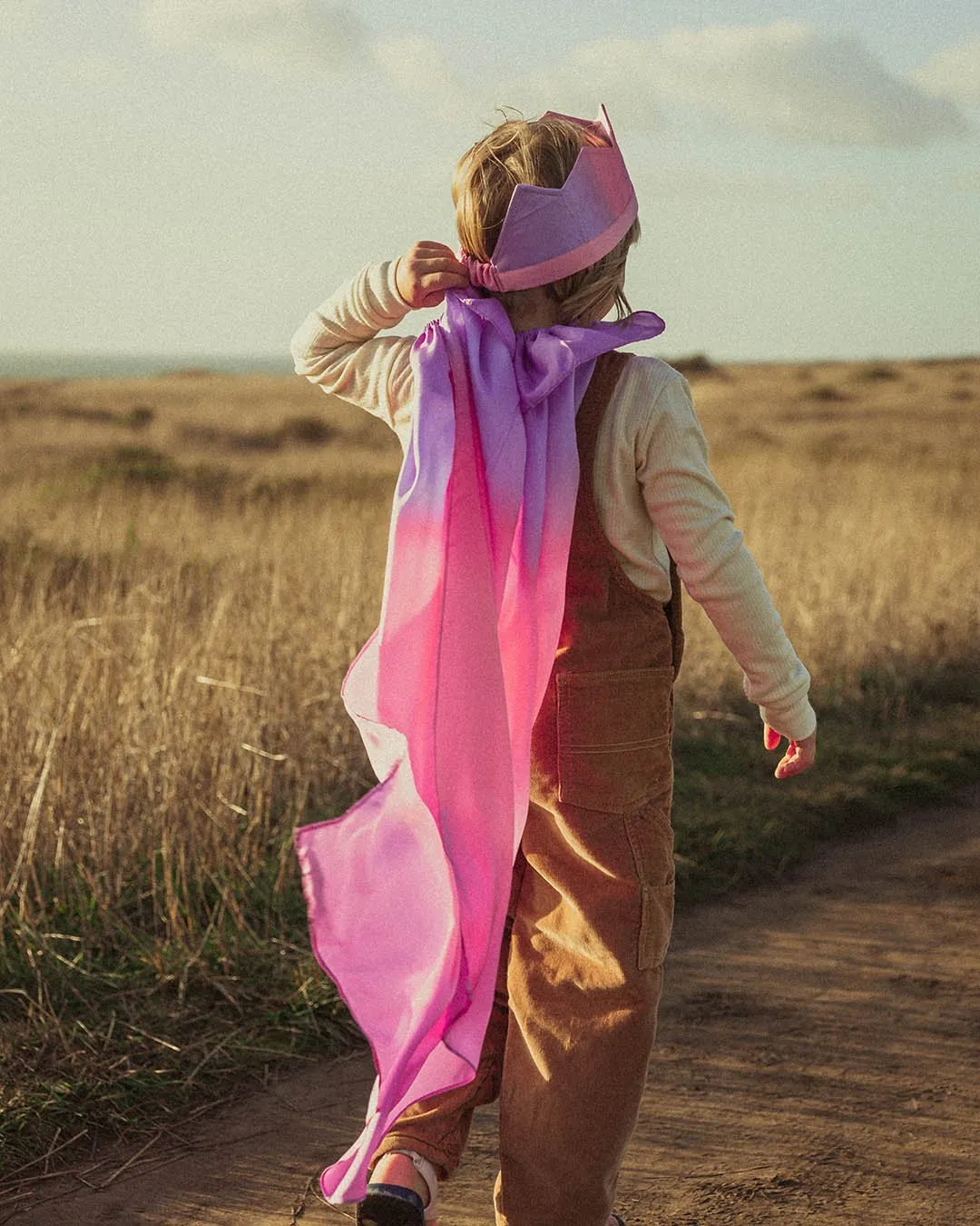 Reversible Silk Play Cape