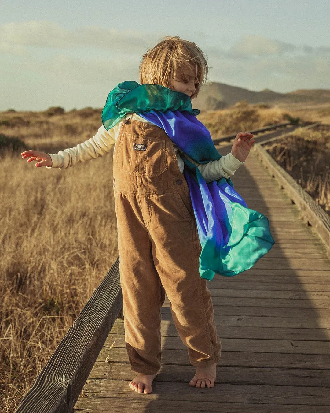 Reversible Silk Play Cape