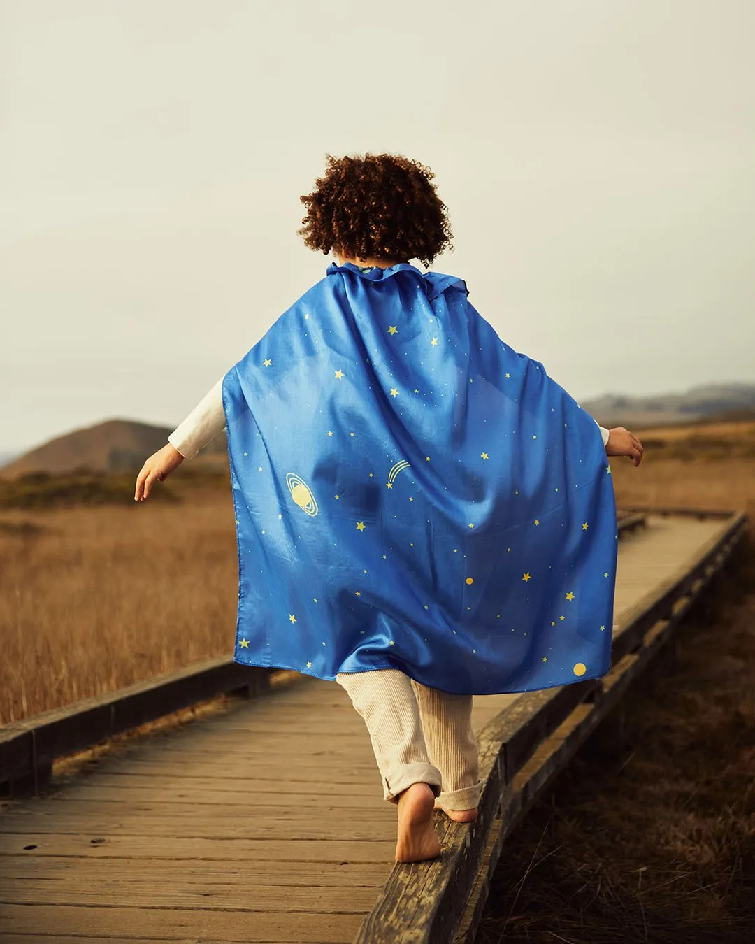 Reversible Silk Play Cape