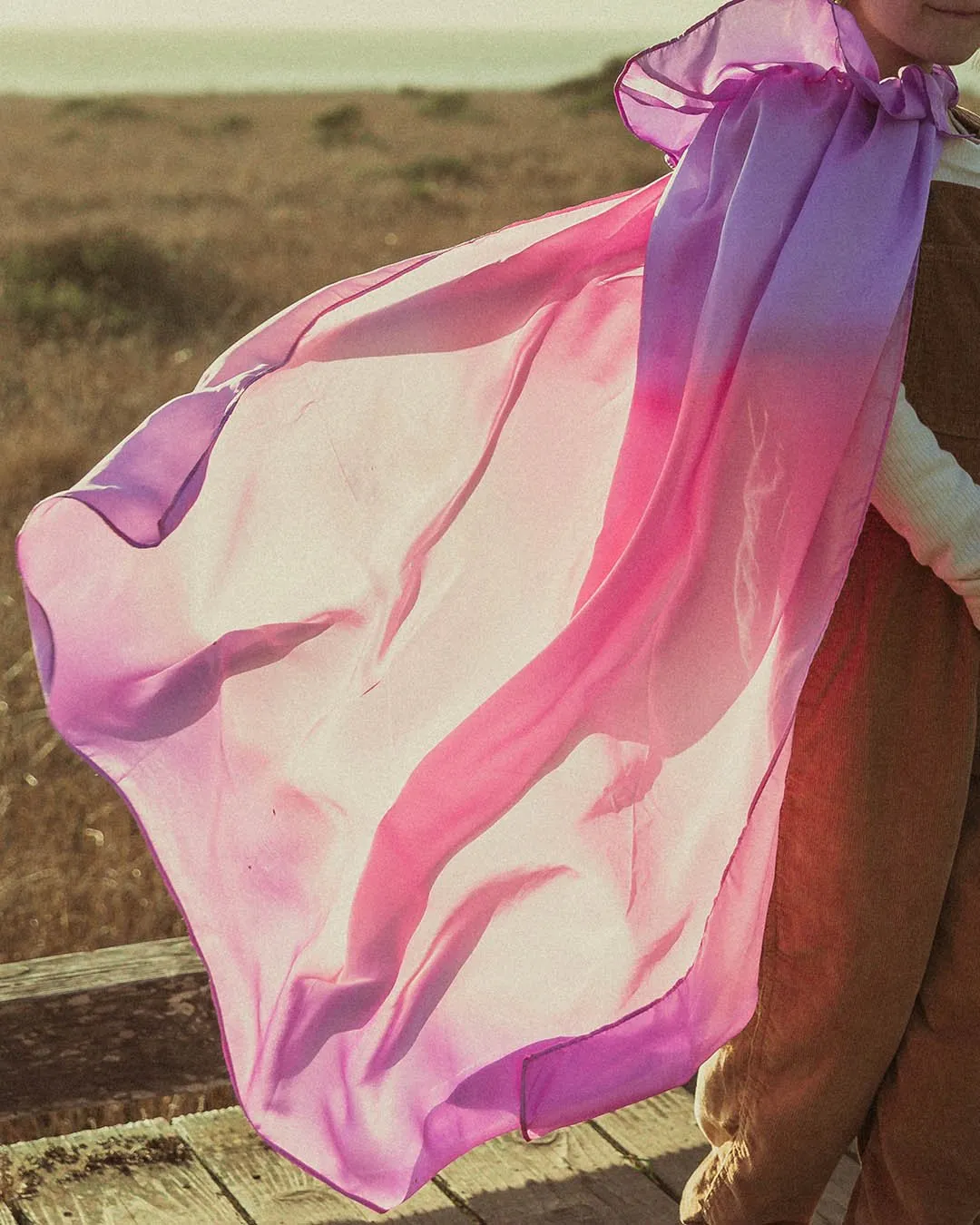 Reversible Silk Play Cape