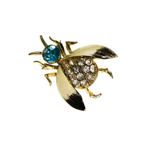 Rhinestone Bumble Bee Brooch