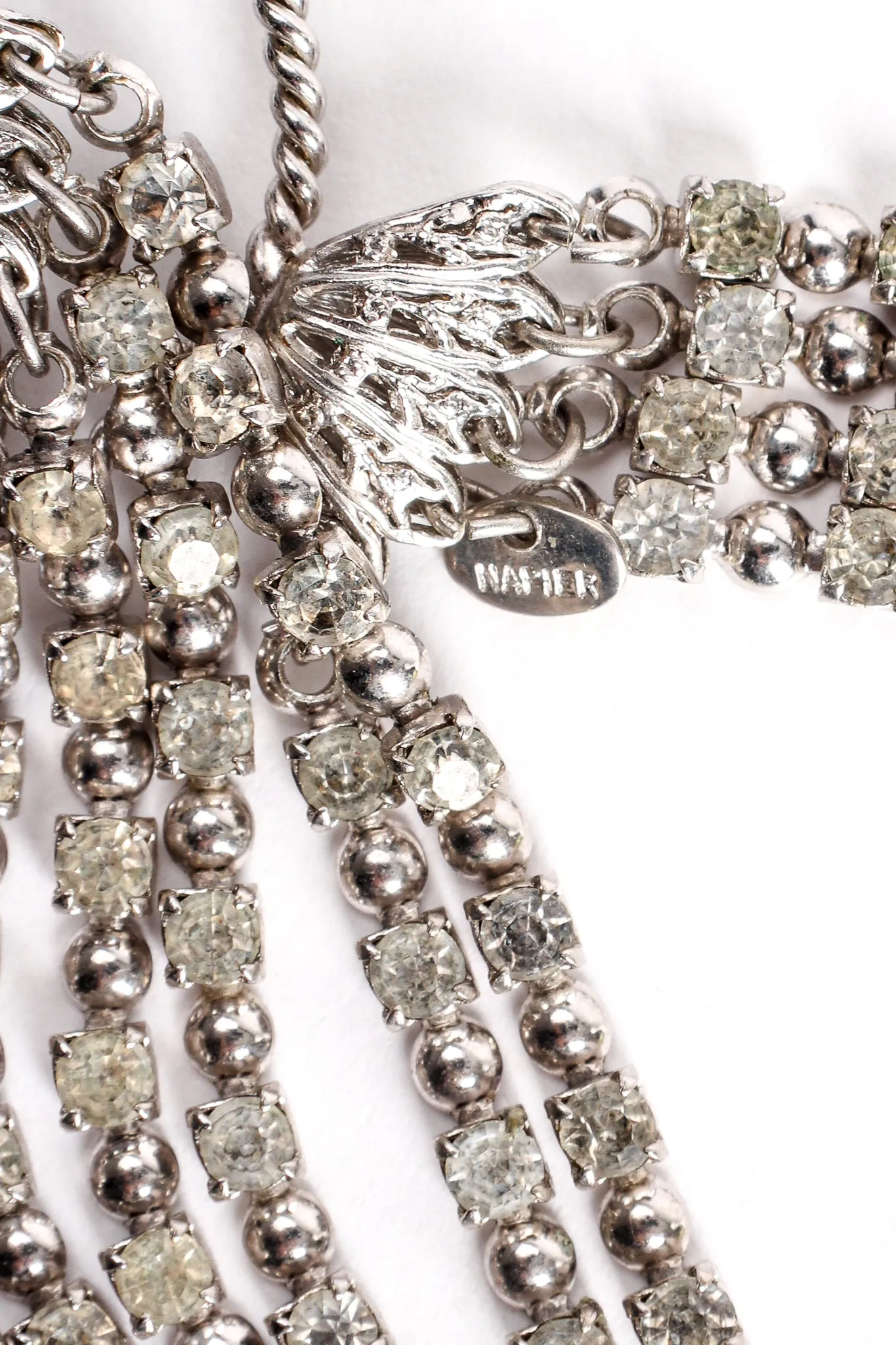 Rhinestone Fringe Ear Hooks