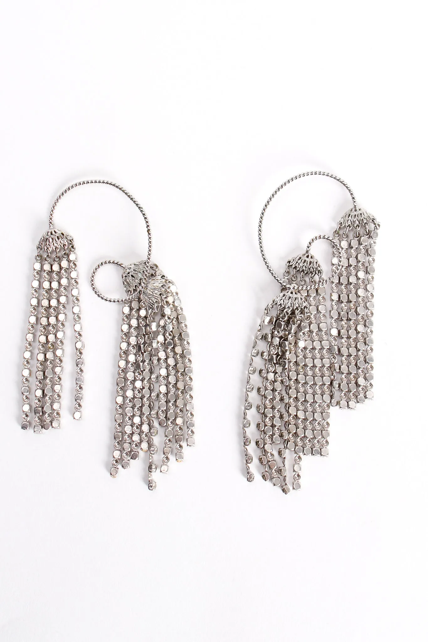 Rhinestone Fringe Ear Hooks