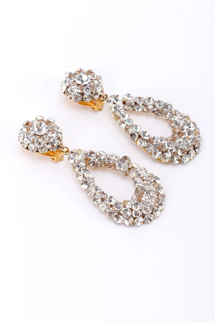 Rhinestone Teardrop Earrings