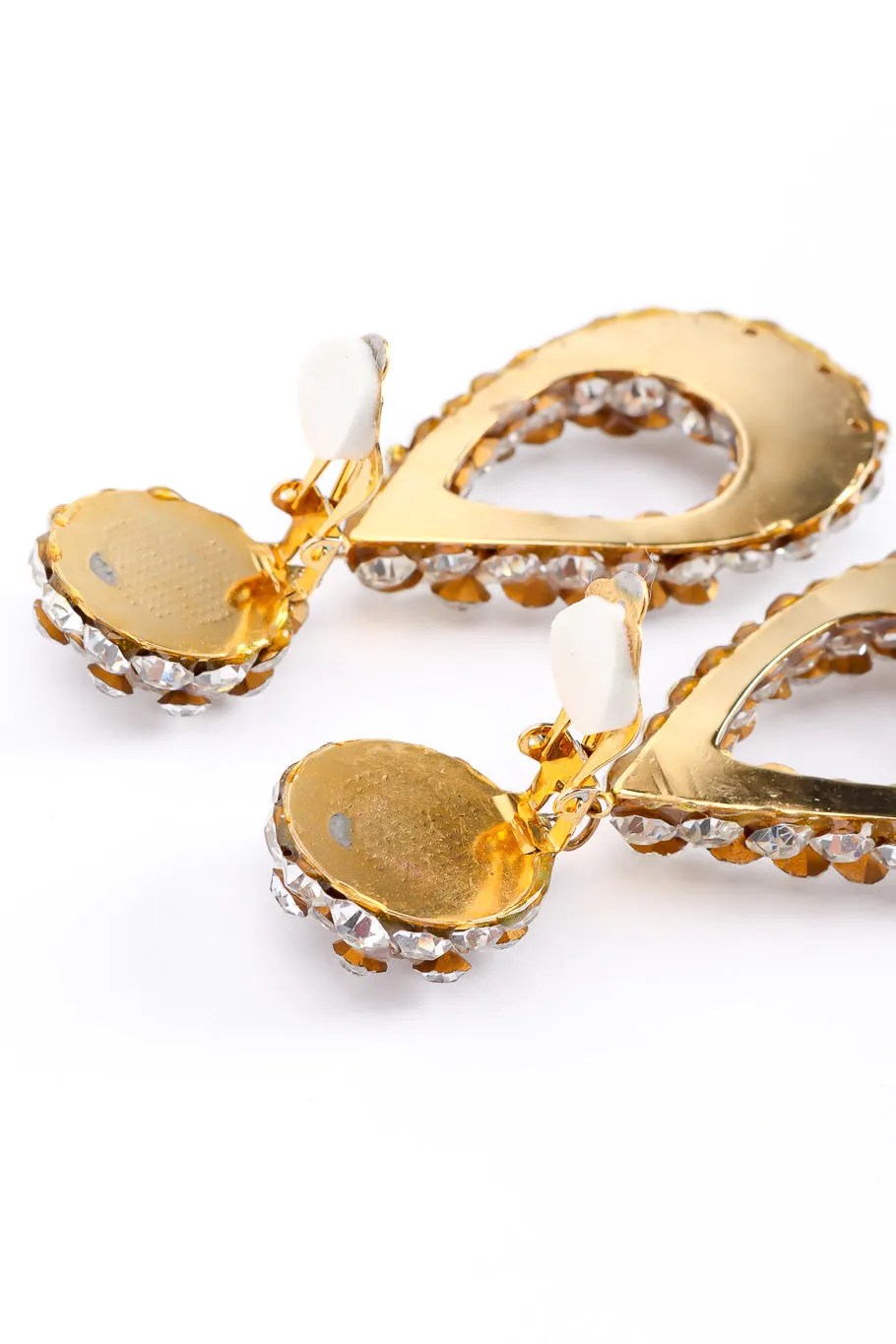Rhinestone Teardrop Earrings