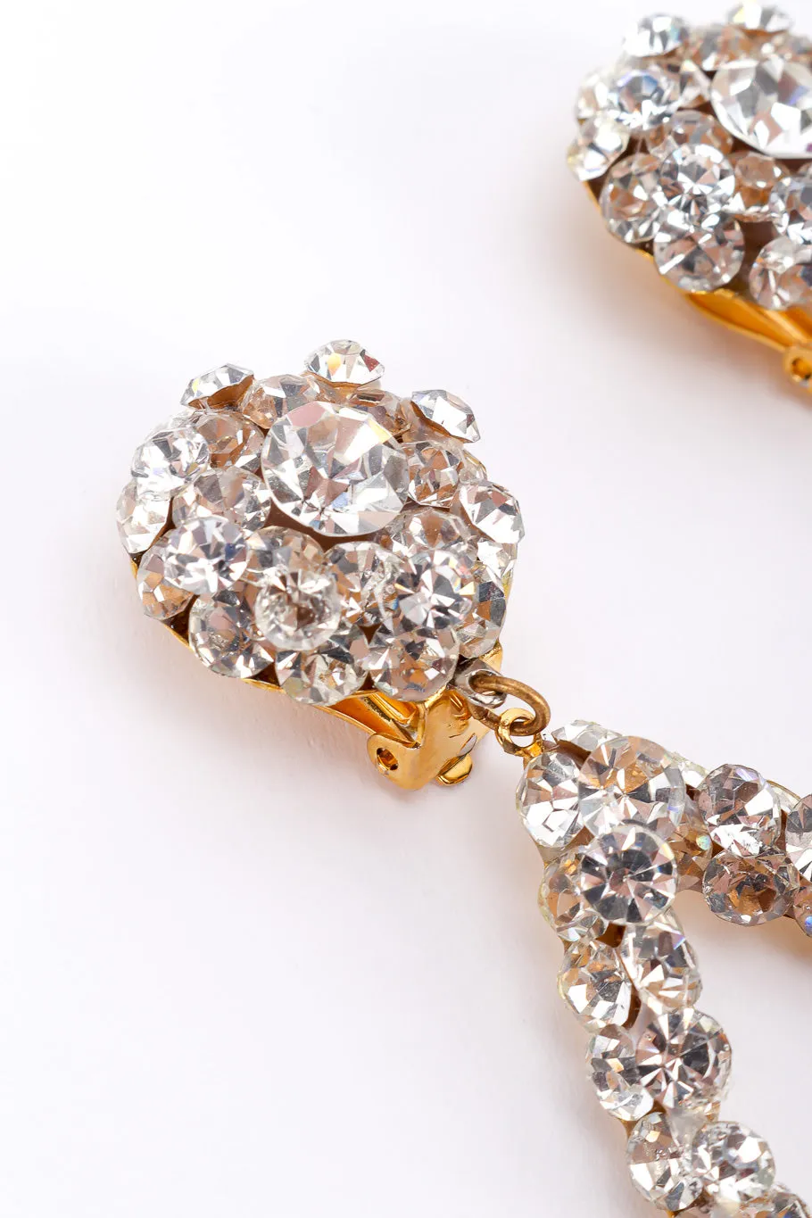 Rhinestone Teardrop Earrings