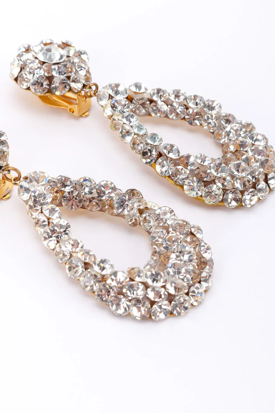 Rhinestone Teardrop Earrings