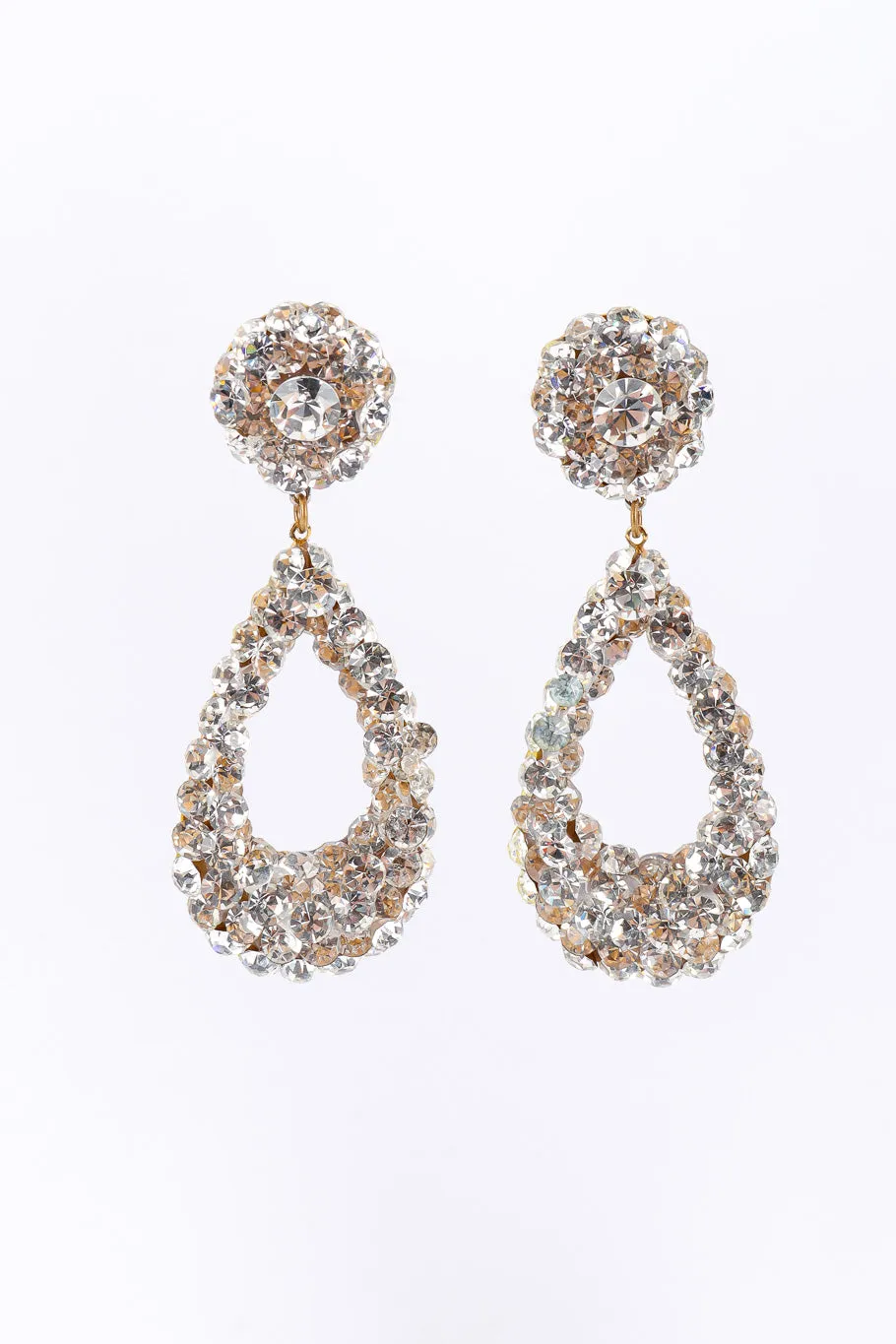 Rhinestone Teardrop Earrings