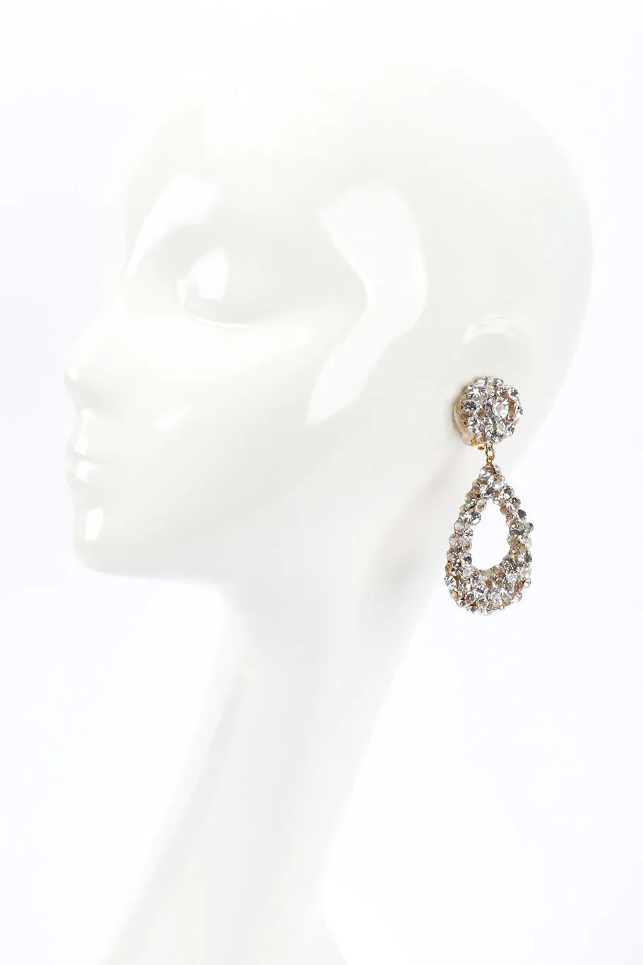 Rhinestone Teardrop Earrings