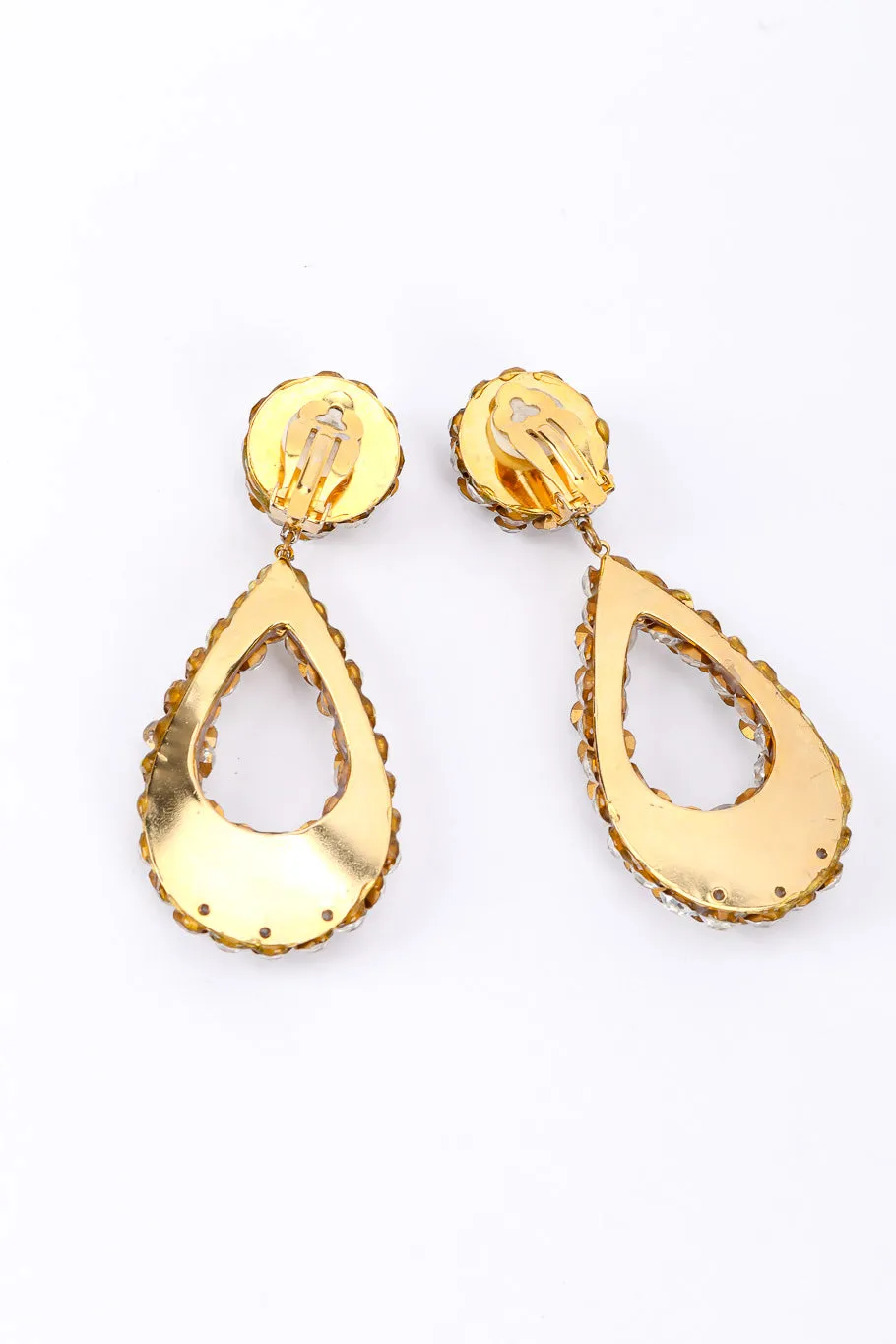 Rhinestone Teardrop Earrings