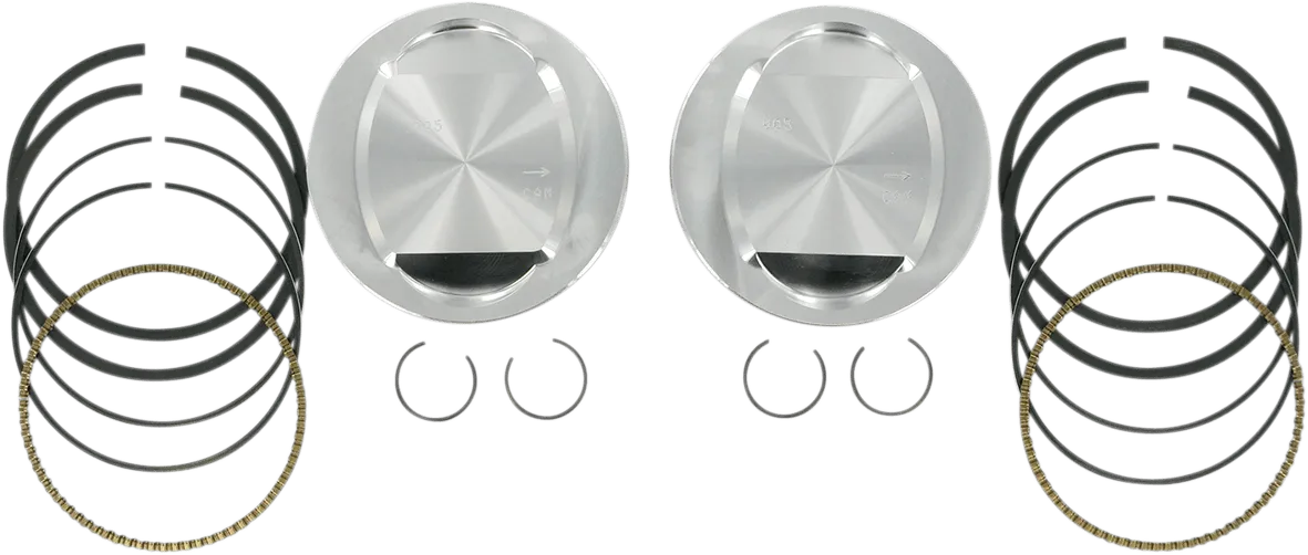 S&S Cycle 92-1202 Forged Piston Kit for 95ci. Big Bore Kit - Standard Bore 3 7/8in. - .020in. Oversized