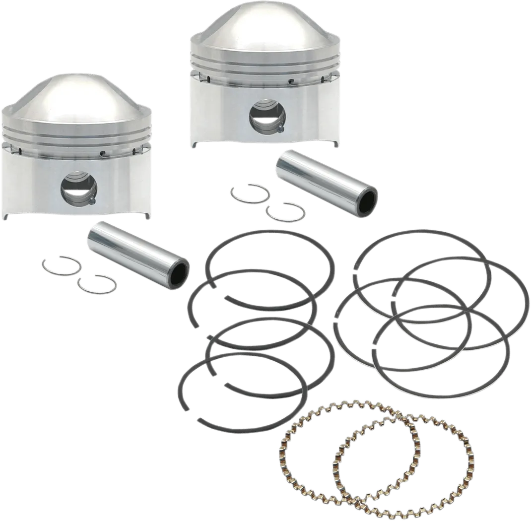 S&S Cycle 92-1202 Forged Piston Kit for 95ci. Big Bore Kit - Standard Bore 3 7/8in. - .020in. Oversized