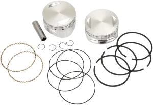 S&S Cycle 92-1400 Forged Piston Kit for 100ci./107ci. Motor - Standard Bore 4in.