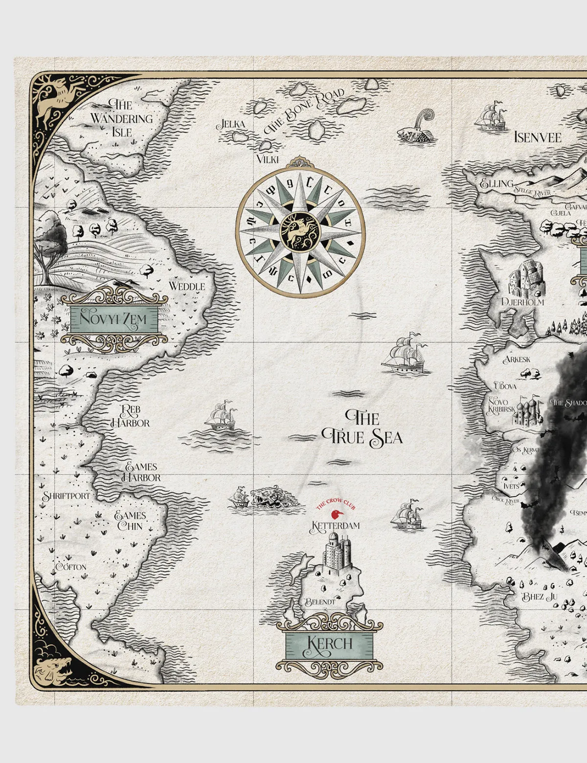 Shadow and Bone The Map Throw Blanket