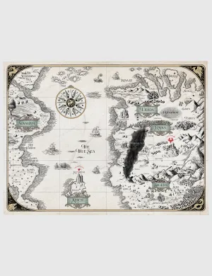 Shadow and Bone The Map Throw Blanket