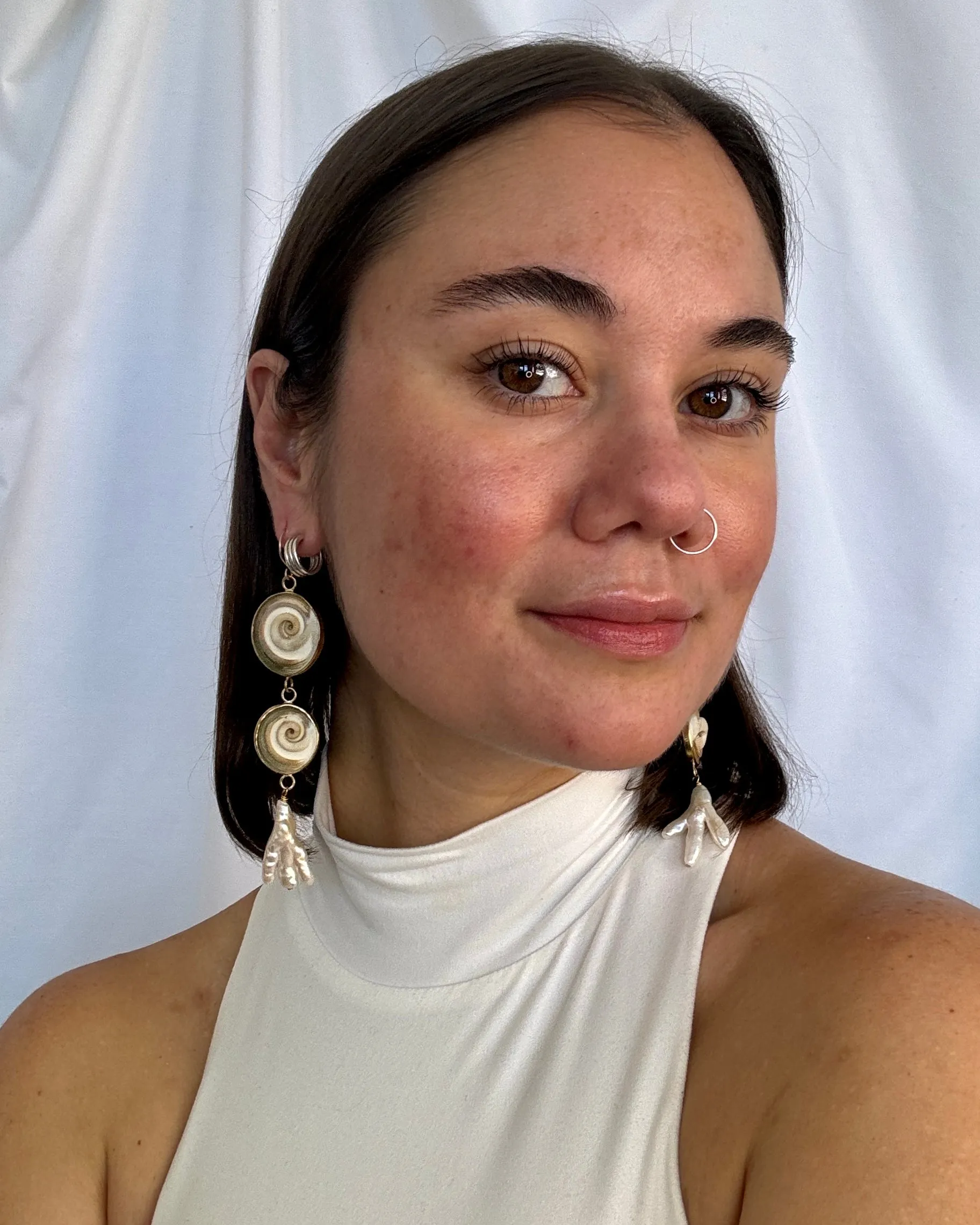 Shell Drop Earrings