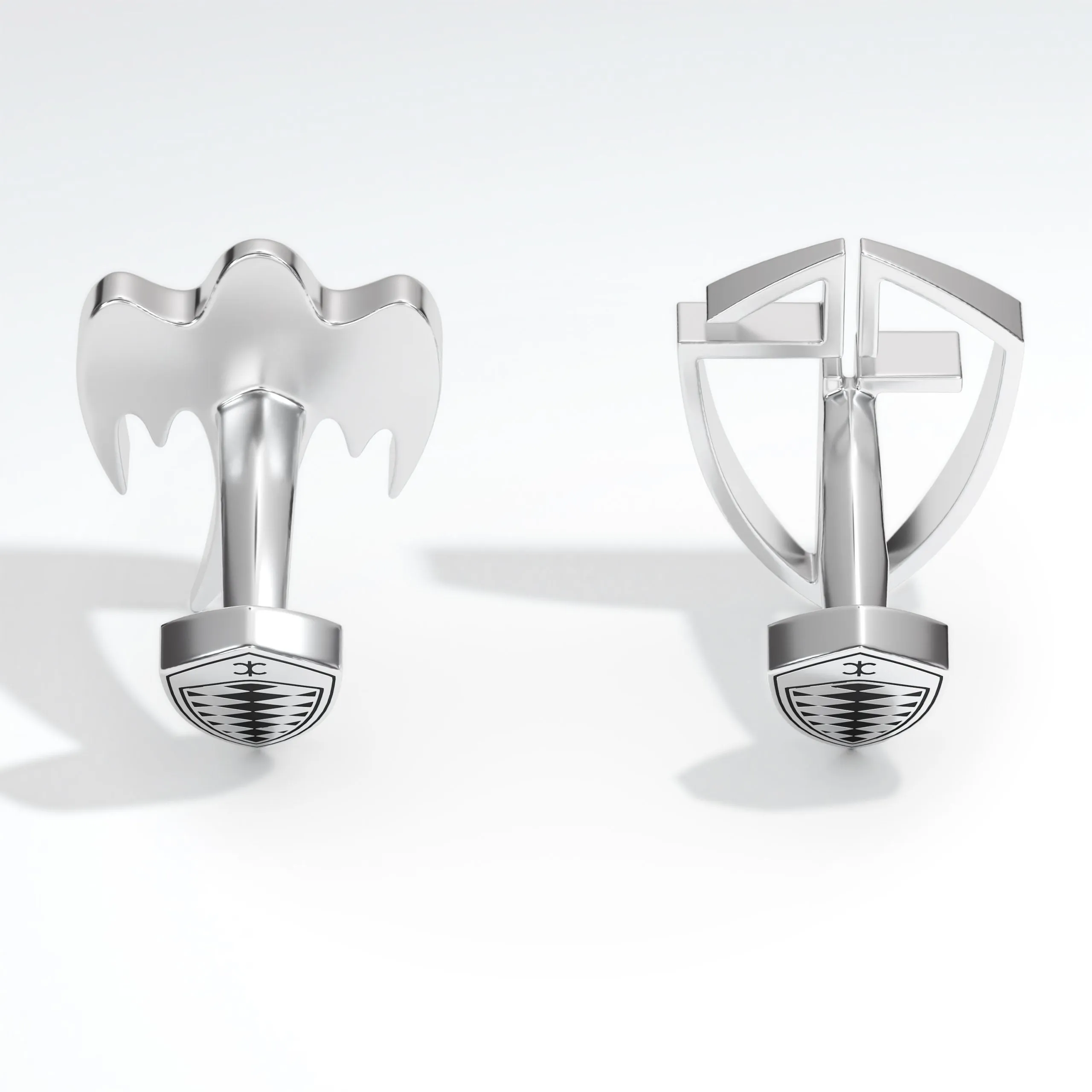 SILVER GS CUFFLINKS