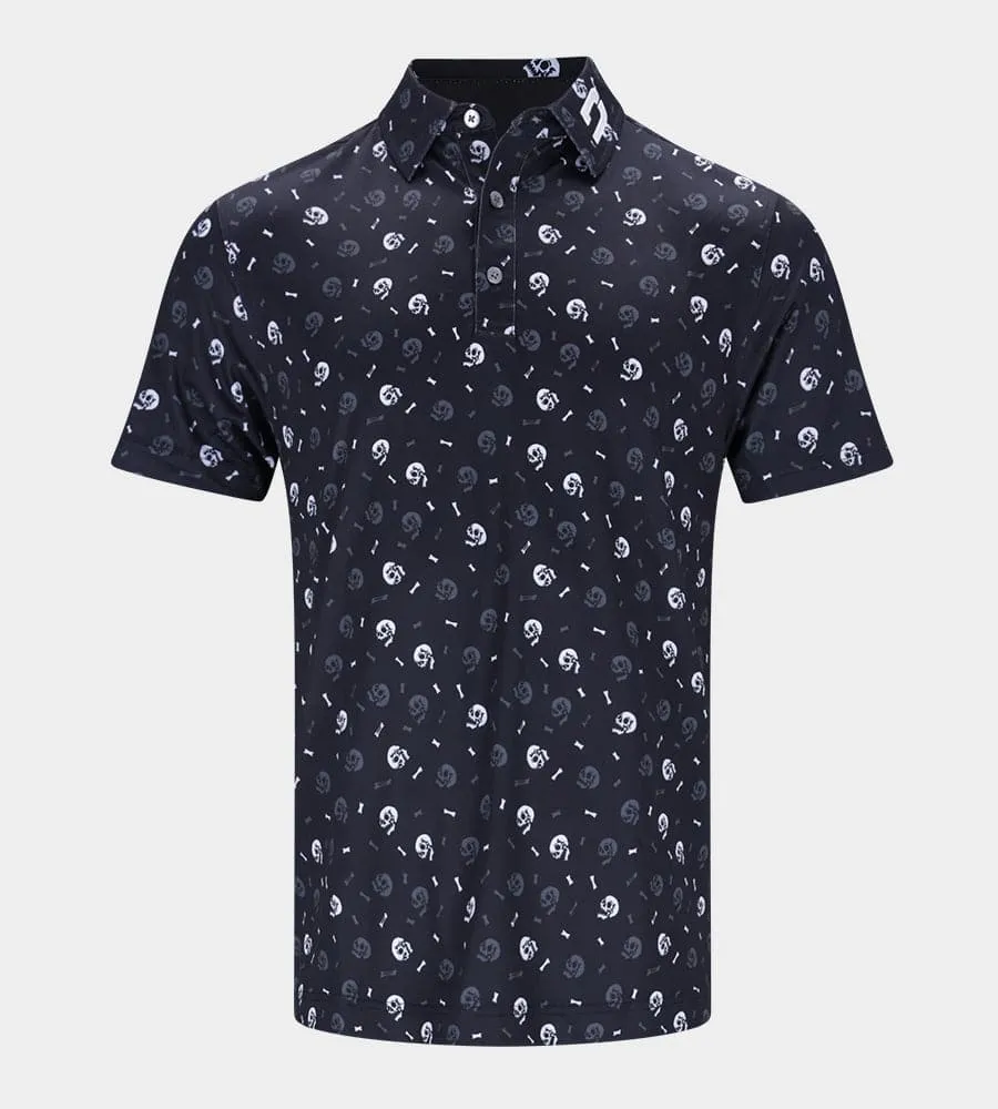 SKULLZ 2.0 POLO - BLACK
