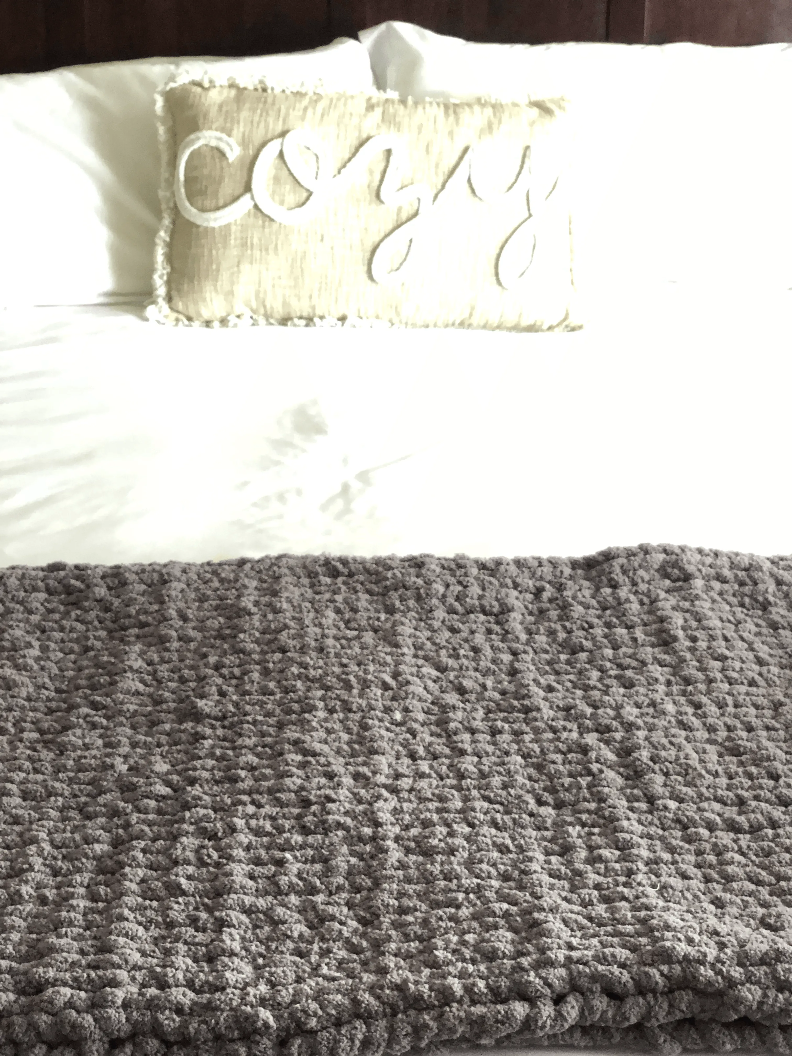 Slate Cozy Throw