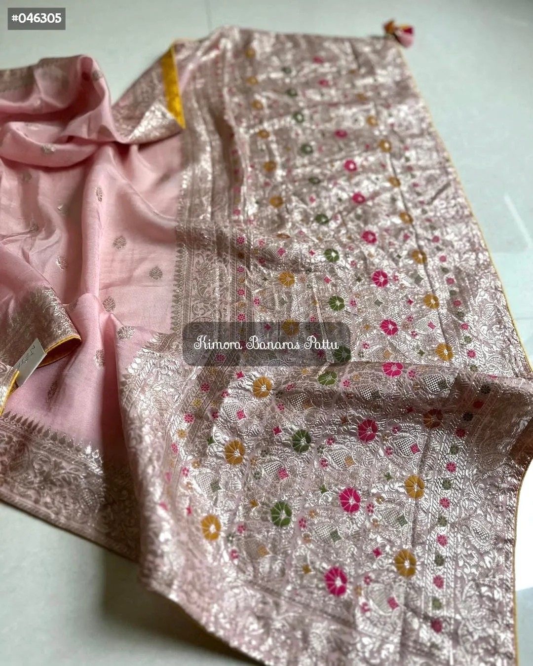 Soft Chiffon Banaras Munga Saree