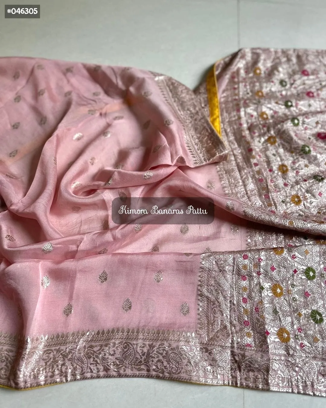 Soft Chiffon Banaras Munga Saree