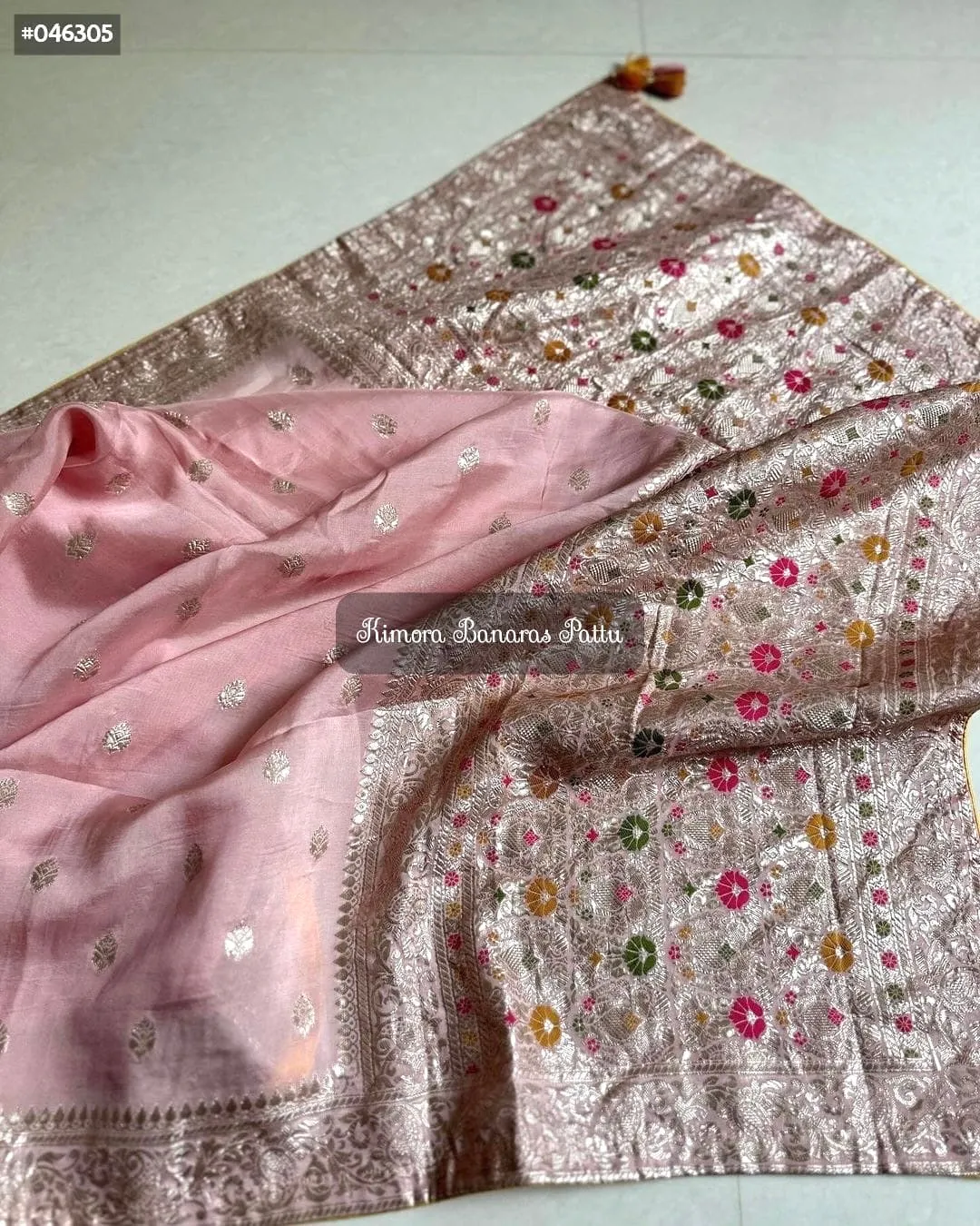 Soft Chiffon Banaras Munga Saree