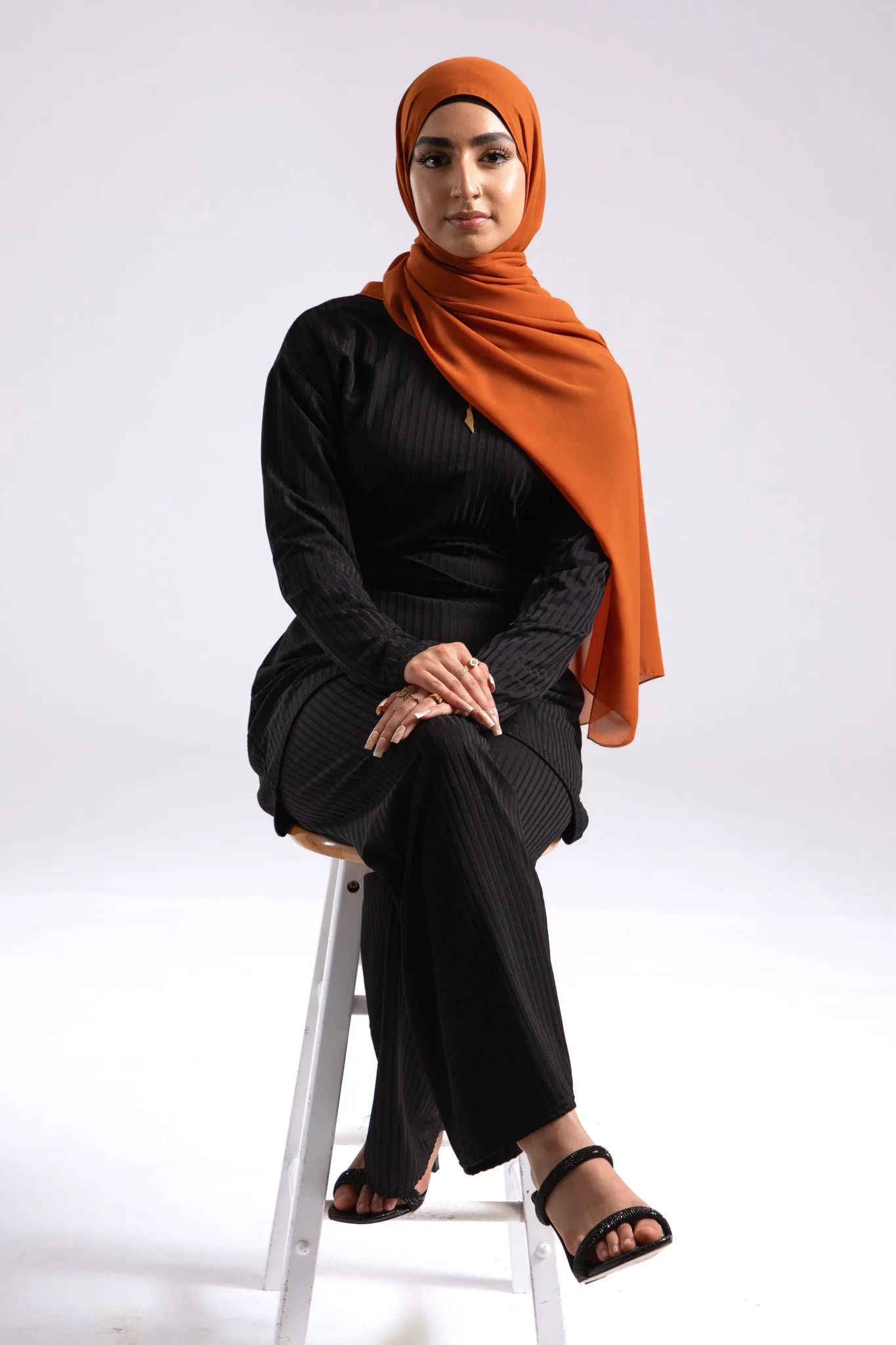 Soft Chiffon Hijab - Saffron Orange