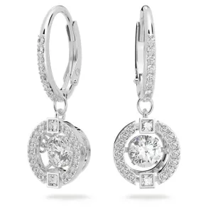 Sparkling Dance Round Pierced Earrings