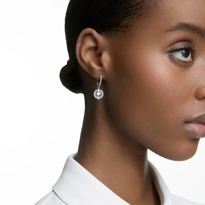 Sparkling Dance Round Pierced Earrings