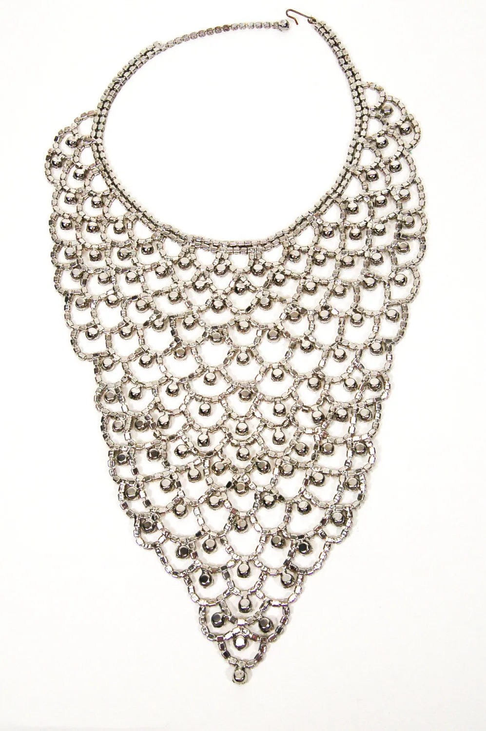 Sparkling Rhinestone Bib Statement Necklace