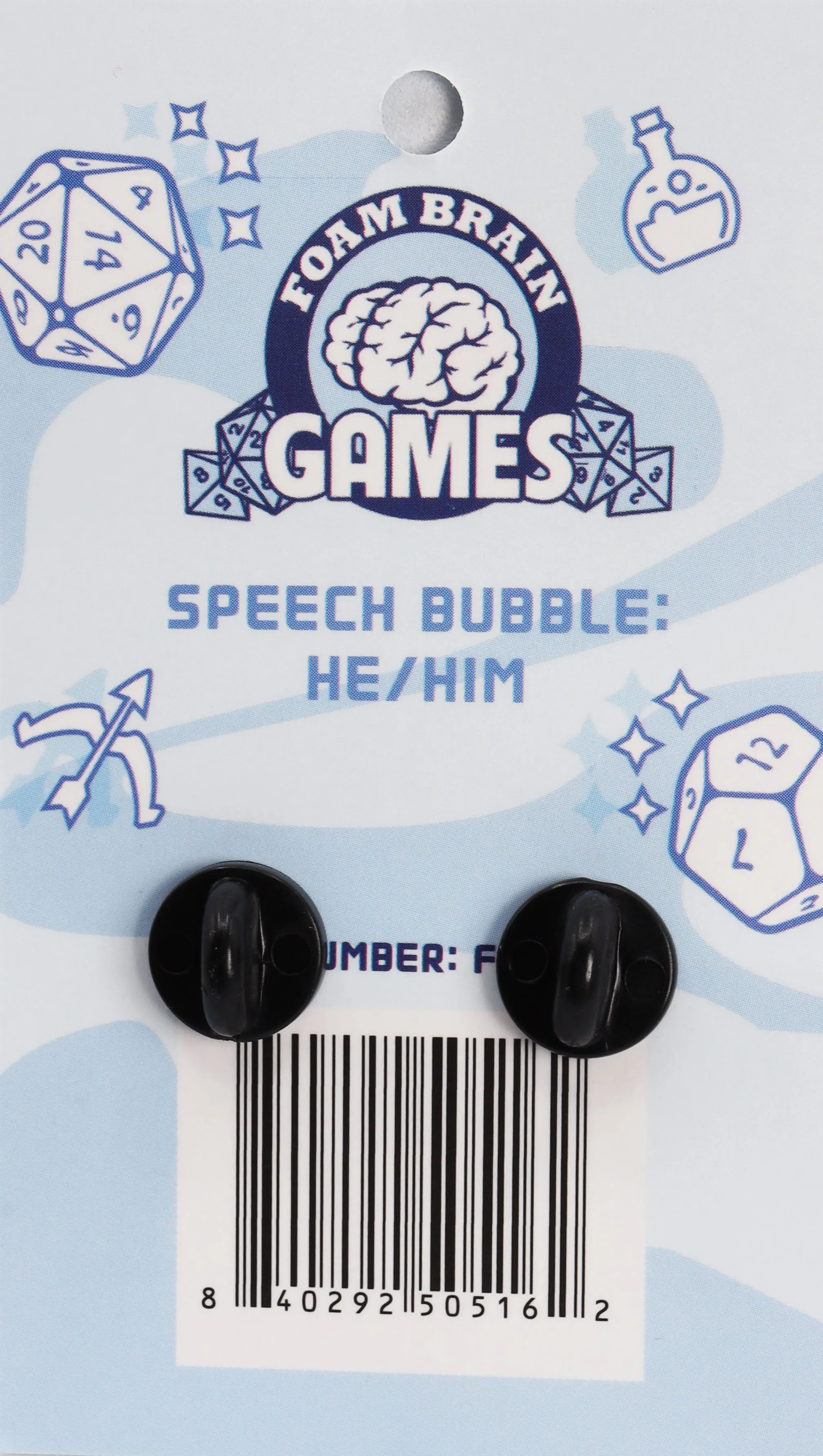 Speech Bubble Pin: He/Him Pronouns
