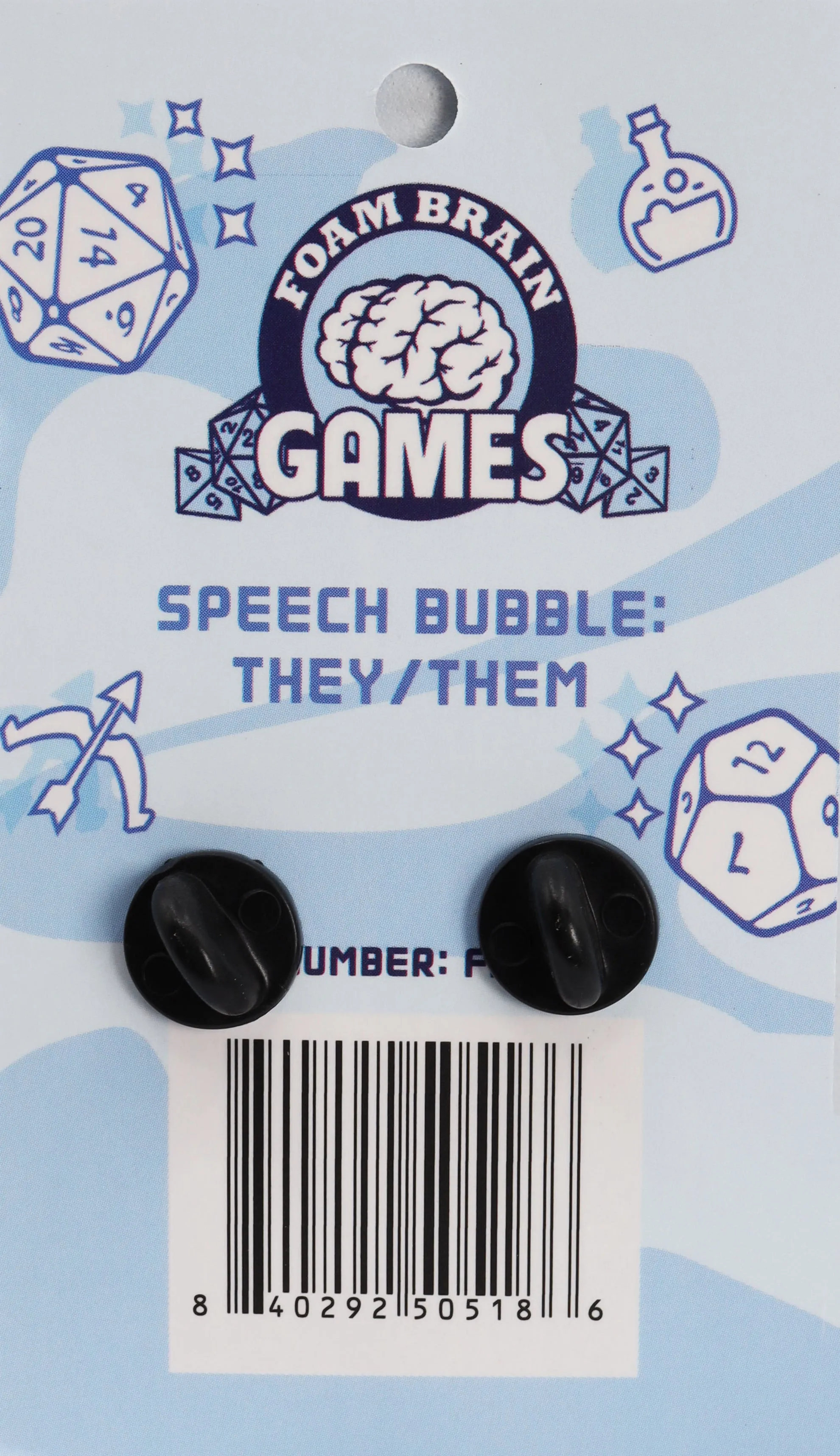 Speech Bubble Pin: They/Them Pronouns