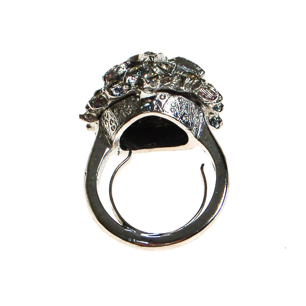 Starburst Rhinestone Statement Cocktail Ring